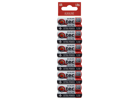QTEC AA/12db LR6/UM3 Extra power Alkáli elem