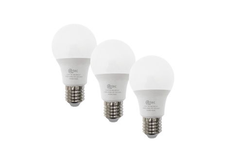 LED izzó 9W/828lm/A60/E27 neutrális fehér 3 PACK Qtec