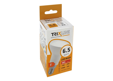 LED izzó Trixline 6,5W 585lm E14 R50 meleg fehér