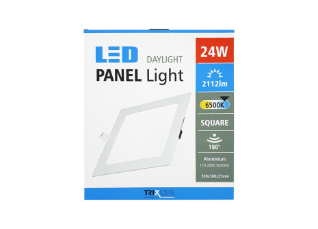 Mennyezeti LED lámpa TRIXLINE – négyszögletes 24W 