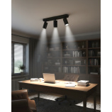 Q-04AD Stropní bodové světlo 3xGU10 černé QTEC Q-04AD Stropní bodové světlo 3xGU10 černé QTEC