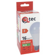 LED izzó Qtec 16W 1440lm A60 E27 2700K