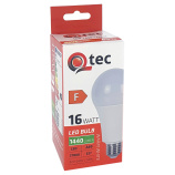 LED izzó Qtec 16W 1440lm A60 E27 2700K