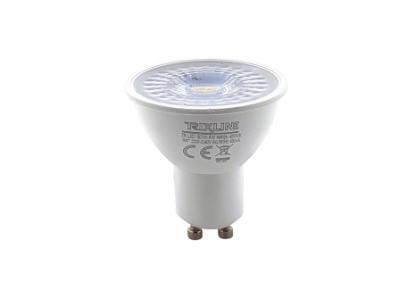LED izzó Trixline 5W GU10 380lm neutrális fehér ALU+PLAST