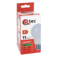 LED izzó Qtec 11W 990lm A60 E27 2700K