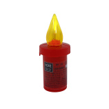 HD-132 LED mécses piros/sárga villogó láng HOME DECOR