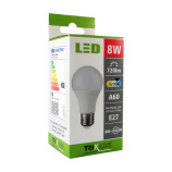 LED izzó 8W A60 E27 neutrális fehér