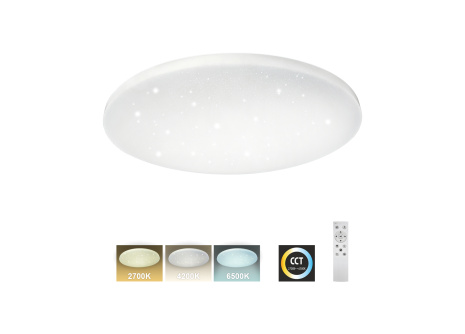 LED stropní svítidlo TR-603C - IPOLY 80W 7600lm ø78cm CCT + ovladač Trixline