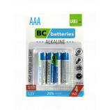 BC batteries alkáli mikroceruza AAA elem 1,5V  LR03