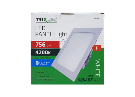 LED panel TRIXLINE TR 158S 9W, čtvercový vestavný 4200K