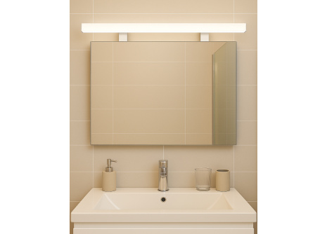 Q-322CH LED 12W/1200lm/4000K tükörmegvilágító lámpa  80cm - chrome QTEC