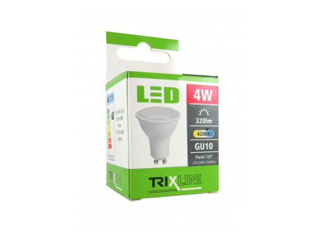 LED izzó BC TR 4W GU10 hideg fehér