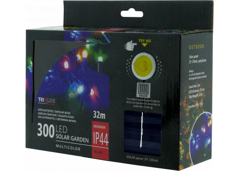 Napelemes karácsonyi LED fényfüzér TR 349 multicolor