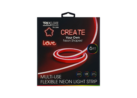 TR-30N Flexibilis NEON LED szalag - piros 1,8m  USB-vel Trixline