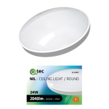 Led stropní svítidlo Q-232CP 24W 4000K ø37cm/kruhové bílé QTEC