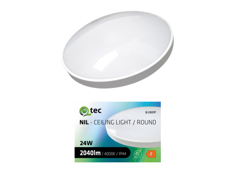 Led svítidlo QTEC Q-232CP 24W 4000K ø37cm/kruhové bílé
