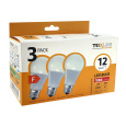 LED izzó Trixline 12W A60 E27 meleg fehér 3 PACK