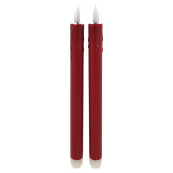 Hosszú LED gyertya - piros, 2db HOME DECOR HD-115