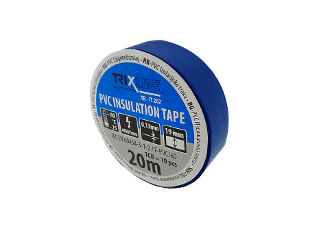 PVC izolačná páska TR-IT 202 20m, 0,13mm modrá TRIXLINE