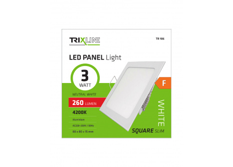 Mennyezeti LED lámpa TRIXLINE – szögletes 3W