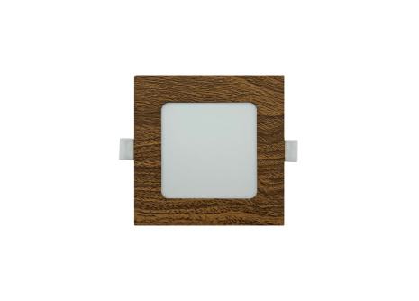 TR-149 LED panel 6W 504lm 4200K dekor fa - négyzet beépített Trixline