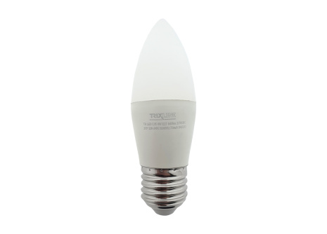 LED izzó Trixline 8W E27 C35 meleg fehér