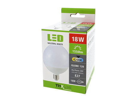 LED izzó 18W G120 E27 neutrális fehér 