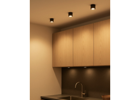 Q-10AD LED Stropní bodové světlo 3CCT černé QTEC