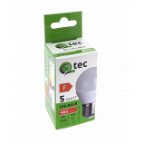 LED izzó Qtec 5W G45 E27 4200K