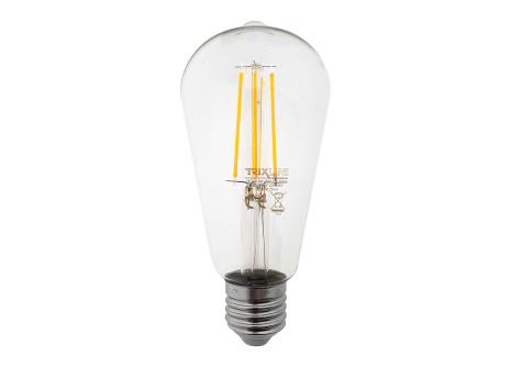 Dekor LED izzó FILAMENT Trixline 8W 960lm ST64 E27 meleg fehér
