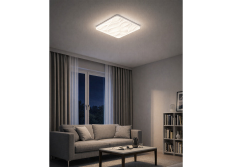LED stropní svítidlo TR-609S - NERIS 36W 3420lm 43x43cm CCT + ovladač Trixline