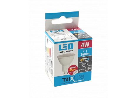 LED izzó BC TR 4W GU10 hideg fehér