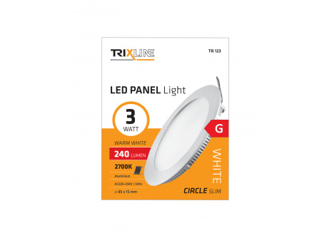 Mennyezeti LED lámpa TRIXLINE – kerek 3W
