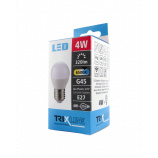 LED izzó 4W G45 E27 hideg fehér