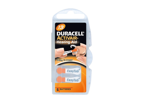 Duracell DA13 PR48 baterie do naslouchadel 6ks