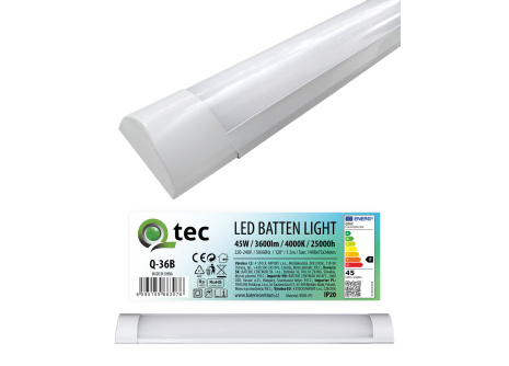 Q-36B 45W LED BATTEN LIGHT podlinkové světlo - bílé QTEC 150cm